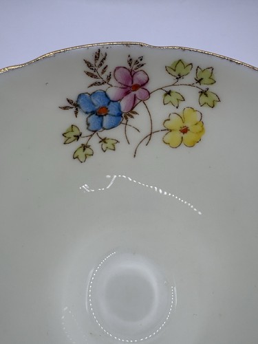 Antique EB FOLEY Bone China Teacup & Saucer, Floral Chintz Patte - photo 5