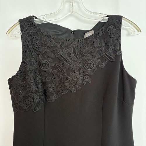 Vince Camuto Women’s Black Dress Black Lace & Sequin Size 6