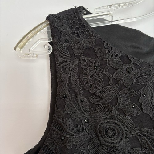 Vince Camuto Women’s Black Dress Black Lace & Sequin Size 6 - photo 3