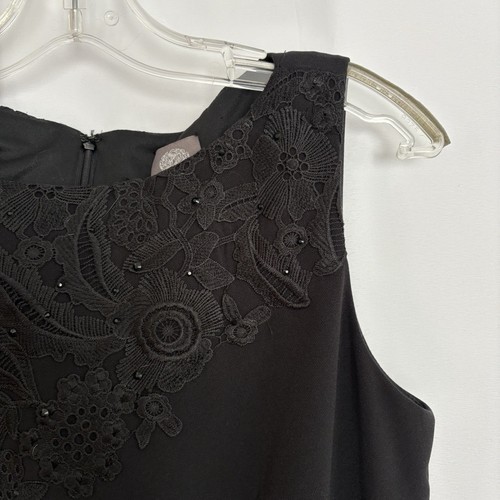 Vince Camuto Women’s Black Dress Black Lace & Sequin Size 6 - photo 4