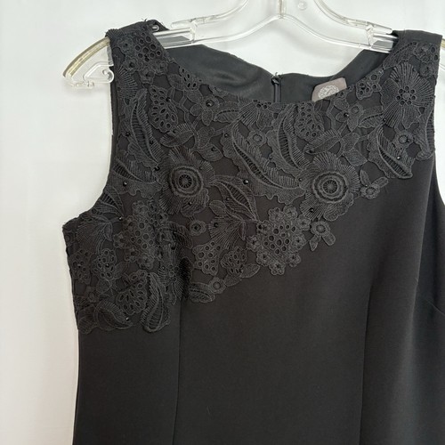 Vince Camuto Women’s Black Dress Black Lace & Sequin Size 6 - photo 5