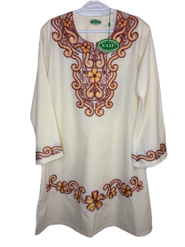 SAIF XXL/48 Exclusive NWT Embroidered Batik Tunic Dress