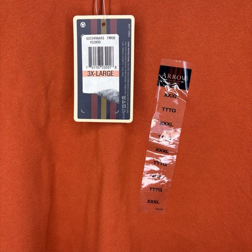 NWD Men’s Arrow Burnt Orange 1/4 Zip Knit Pullover 3XL - photo 3