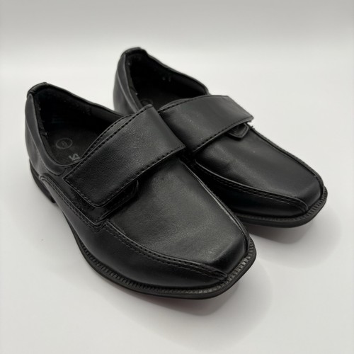 Smartfit Boys Black Oxford Dress Shoes Size 6 Lace-Free
