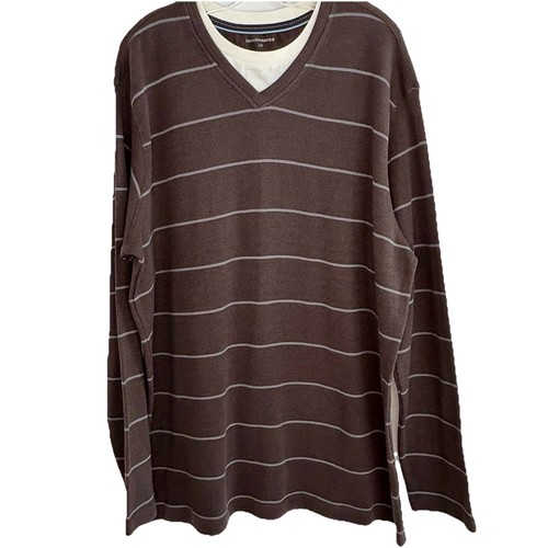 NWT Denver Hayes Men’s 100% Cotton Long Sleeve Knit Sweater