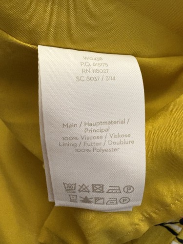 Boden Women’s Retro Style Dress Mustard Yellow & Pink Size 14 - photo 5