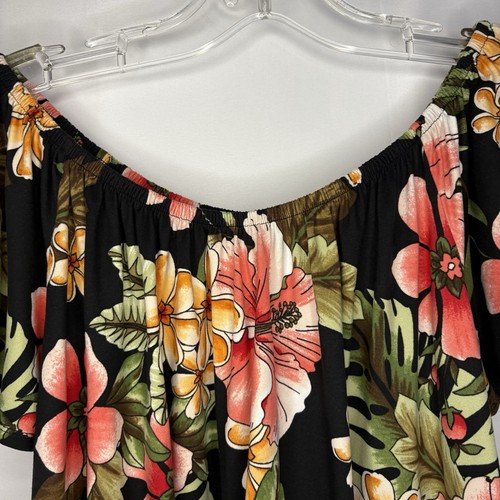 Vintage Eclipse Women’s Tropical Print Scoop Neck Top Size S - photo 2