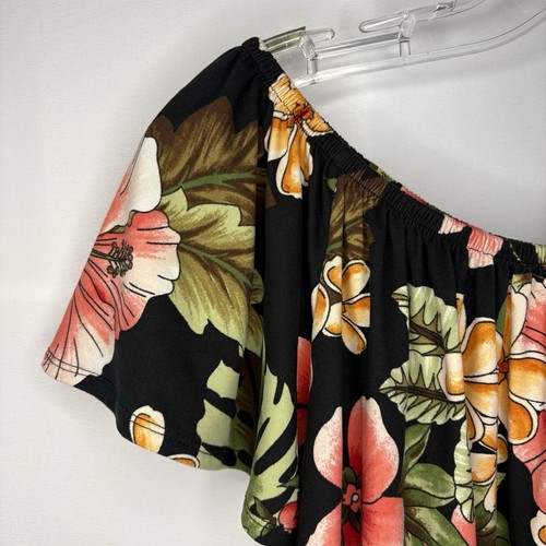 Vintage Eclipse Women’s Tropical Print Scoop Neck Top Size S - photo 4