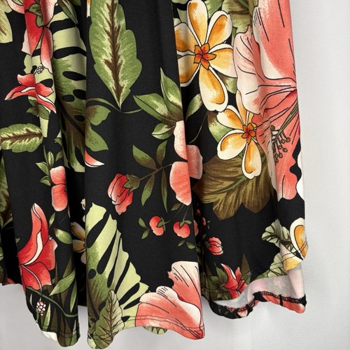 Vintage Eclipse Women’s Tropical Print Scoop Neck Top Size S - photo 5