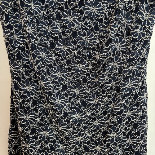 Roz & Ali Women’s Navy Blue Floral Lace Sequin Dress Size 16 - photo 5