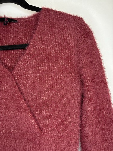 NOBO Women’s Cropped Angora/Mohair Look Sweater, Size Medium - photo 4