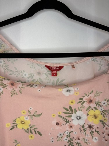 GUESS Los Angeles Marcy Floral Printed Stretch Mesh Blouse XL - photo 3
