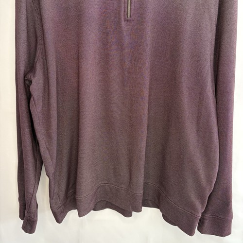 Calvin Klein Men’s 1/4 Zip Pullover Plum Color Size XXL - photo 3