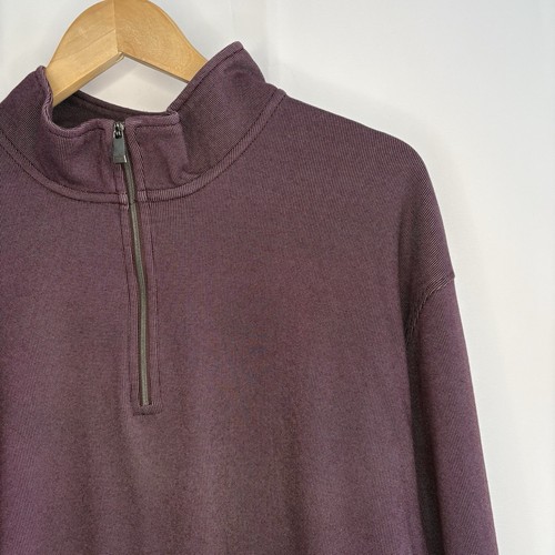 Calvin Klein Men’s 1/4 Zip Pullover Plum Color Size XXL - photo 5