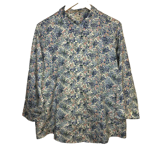 Vintage LL Bean Women's Floral Shirt Plus Size 1X