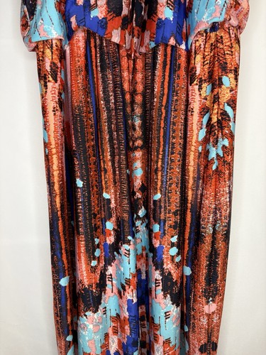 JBS Women’s TALL PLUS Size 2X Vibrant Multicolor Maxi Dress - photo 5