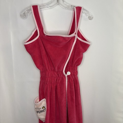 Girls Bath Shower Wrap Towel Dress Soft PINK Size 14/XS - photo 2
