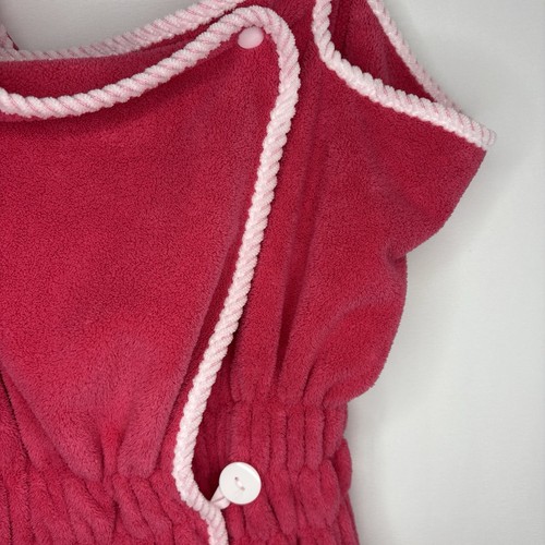 Girls Bath Shower Wrap Towel Dress Soft PINK Size 14/XS - photo 4