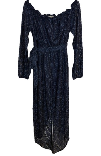 JAASE Bohemian Navy Stretch Lace Dress, Size Med