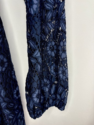 JAASE Bohemian Navy Stretch Lace Dress, Size Med - photo 5