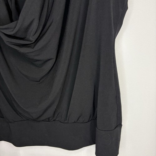 VINTAGE REITMANS Y2K Tunic Blouse Short Sleeve Black Size Large - photo 3