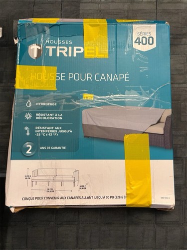 Open Box Tripel Patio Furniture Cover For Sofas Up To 90”