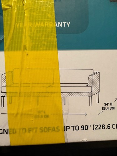 Open Box Tripel Patio Furniture Cover For Sofas Up To 90” - photo 3