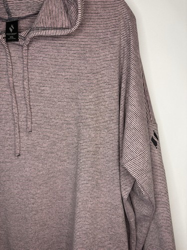 SKECHERS Women's Striped Lightweight Hoodie Pink & Grey XXL - photo 5