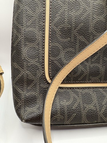 Calvin Klein Cross Body Brown & Beige Monogram Purse - photo 5