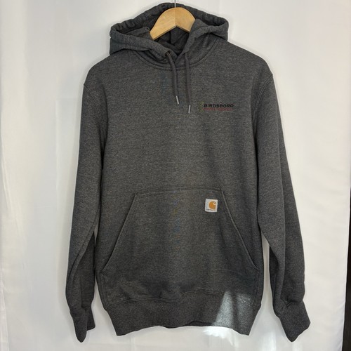 Carhartt Men’s Grey Business Logo Branded Hoodie Size Small