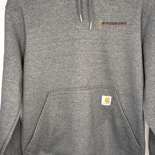 Carhartt Men’s Grey Business Logo Branded Hoodie Size Small - photo 5