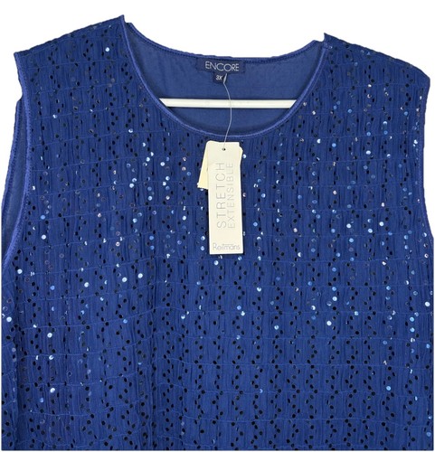 ENCORE REITMANS Women’s PLUS SIZE 3X Sequin Tank - photo 3