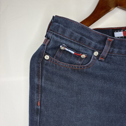 Vintage Tommy Hilfiger Dark Blue Bootcut Jeans Size 27 - photo 3
