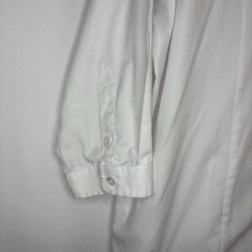 Women’s White Button Up Collared Uniform Blouse/Shirt 3/4 Sleeve - photo 5