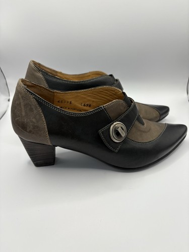 FIDJI Walk This Way Genuine Leather Heel Loafer Pumps 6.5 - photo 3