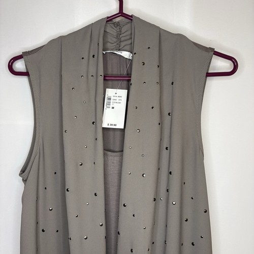 NWT VINTAGE RICKI’S Y2K SLEEVELESS STUDDED PULLOVER BLOUSE - photo 2