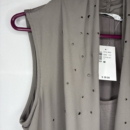NWT VINTAGE RICKI’S Y2K SLEEVELESS STUDDED PULLOVER BLOUSE - photo 4