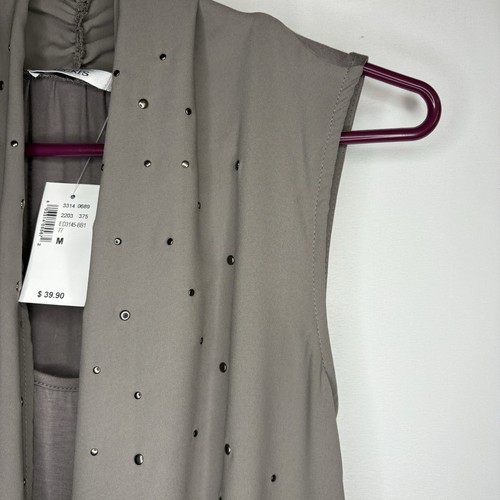 NWT VINTAGE RICKI’S Y2K SLEEVELESS STUDDED PULLOVER BLOUSE - photo 5