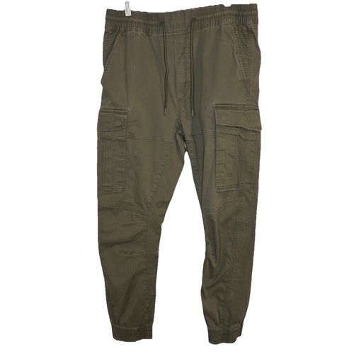 H&M Men’s Cotton Snap Pocket Cargo Pants Drawstring Medium