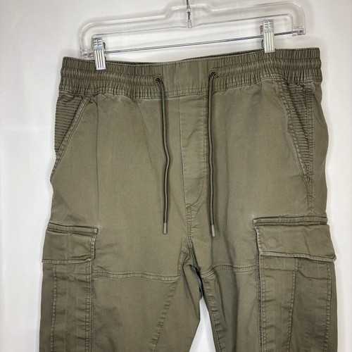 H&M Men’s Cotton Snap Pocket Cargo Pants Drawstring Medium - photo 2