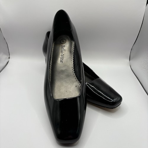 Bella Vita Genuine Patent Leather 1.75” Square Heel Pump 7.5W - photo 4