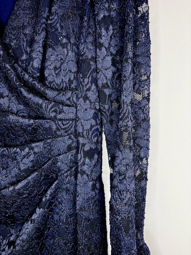 LAUREN RALPH LAUREN Women’s Lace Long Sleeve Wrap Dress Sz 10 - photo 5