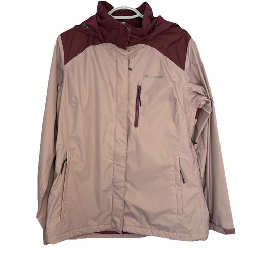 Columbia Women’s Spring Rain Windbreaker Jacket Pink Rose L