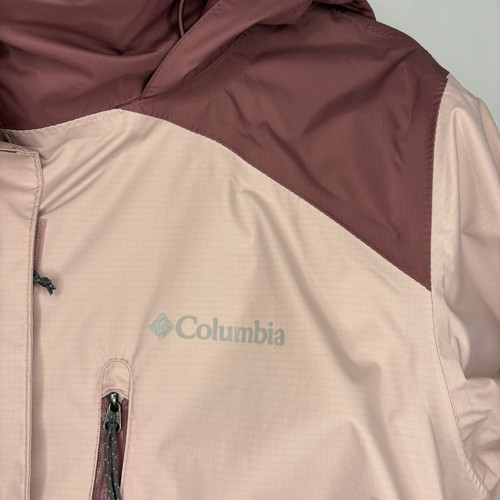 Columbia Women’s Spring Rain Windbreaker Jacket Pink Rose L - photo 2