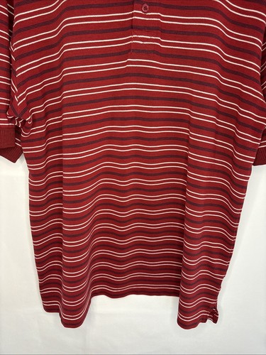 Penmans Men’s Red Striped Cotton Polo Short Sleeve Shirt Size La - photo 5