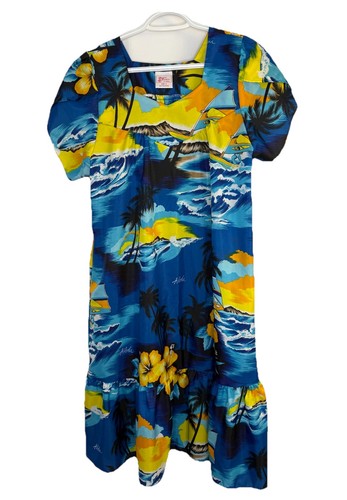 Vintage 1980s KALENA FASHIONS of HAWAII Muumuu Dress