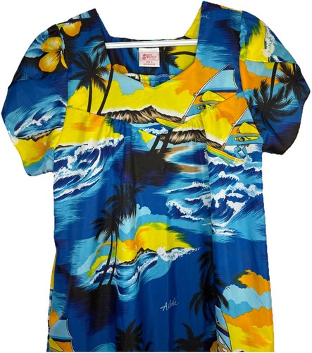 Vintage 1980s KALENA FASHIONS of HAWAII Muumuu Dress - photo 2
