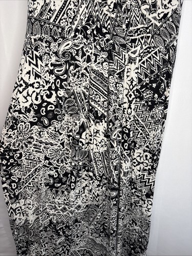 Mario Serrani Women’s Summer Maxi Dress Black & White Print Size - photo 3