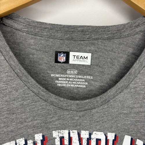 Women's New England Patriots Grey Cotton Shirt 3/4 Sleeve Medium - photo 4