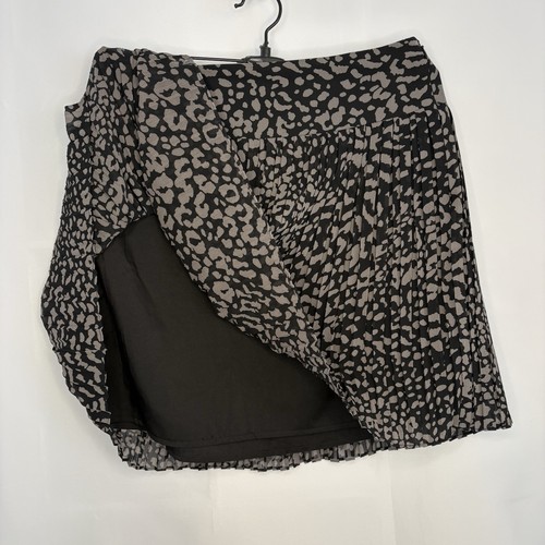 Ann Taylor Loft Micro-Pleated Mini Skirt Size 2 Animal Print - photo 2